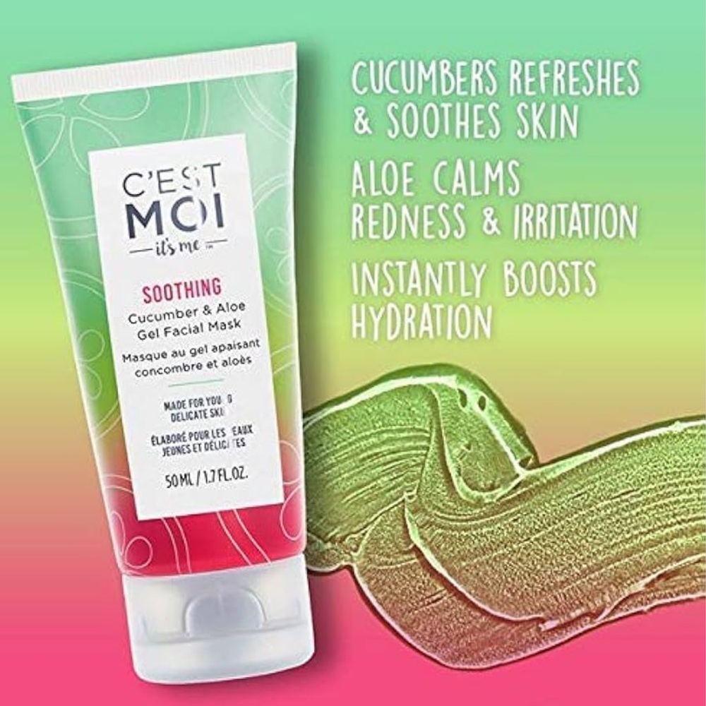 Cest Moi Soothing Cucumber Gel Face Mask NWT